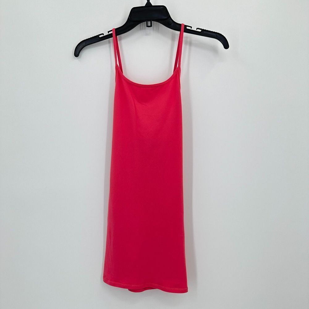 Lululemon Long Tank Womens S Pink Criss Cross Back Activewear Sports Workout